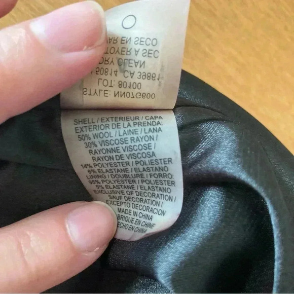 Elie Tahari for Nordstrom Size 10 Black Wool Blend Dress - Picture 3 of 12